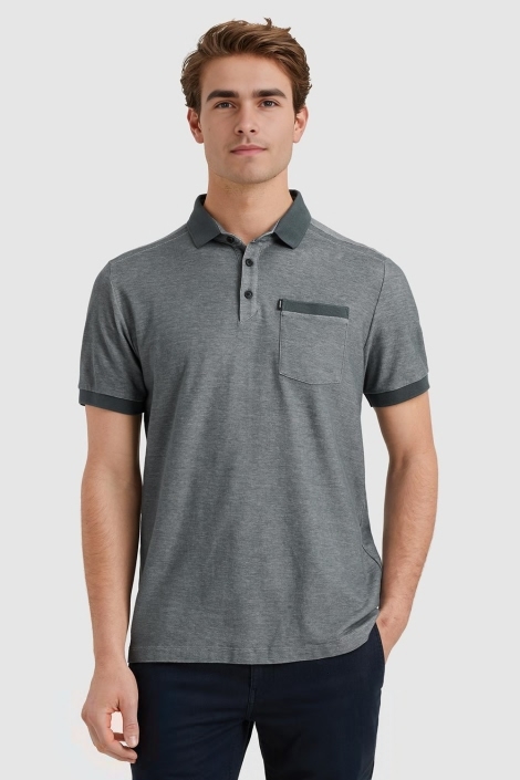 Vanguard short sleeve polo pique 2-tone hon